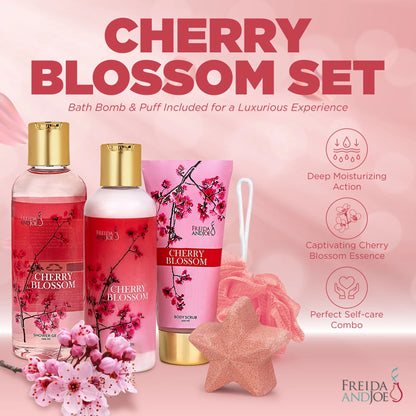 Cherry Blossom Bath & Body Collection Spa Gift Box