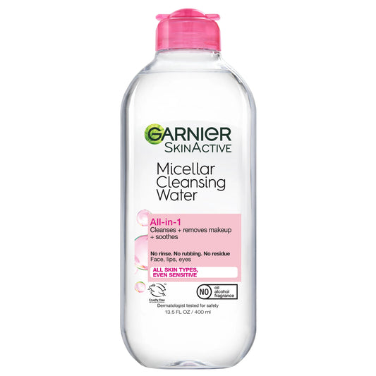 Garnier Micellar Cleansing Water 400ML Pink Feature Only 13.5 fl oz