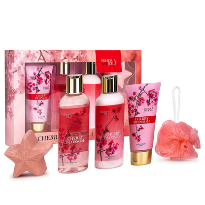 Cherry Blossom Bath & Body Collection Spa Gift Box