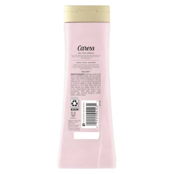 Caress Body Wash for Women, Daily Silk White Peach & Orange Blossom for Dry Skin