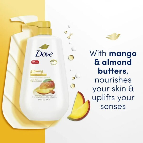 Dove Glowing Long Lasting Gentle Women's Body Wash All Skin Type